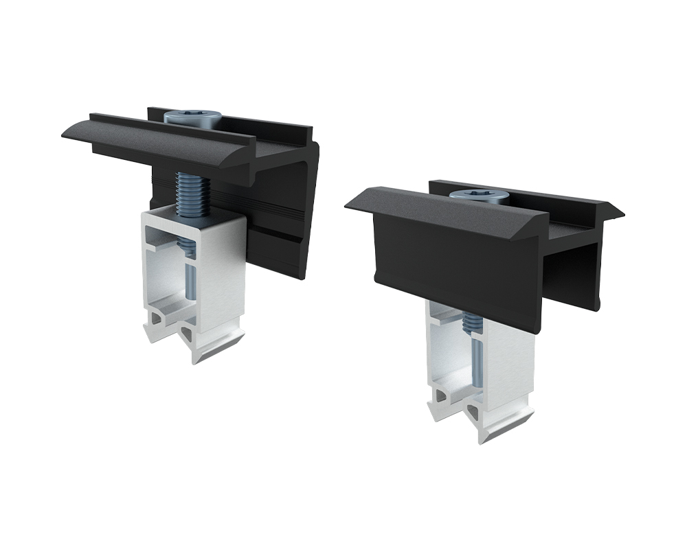 Module clamps for short rail