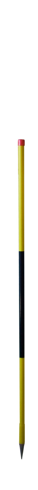 NESTLE Schneeleitstab aus Holz, 150 cm, gelb/schwarz  12 Stück im Set (von Nr. 11300000)